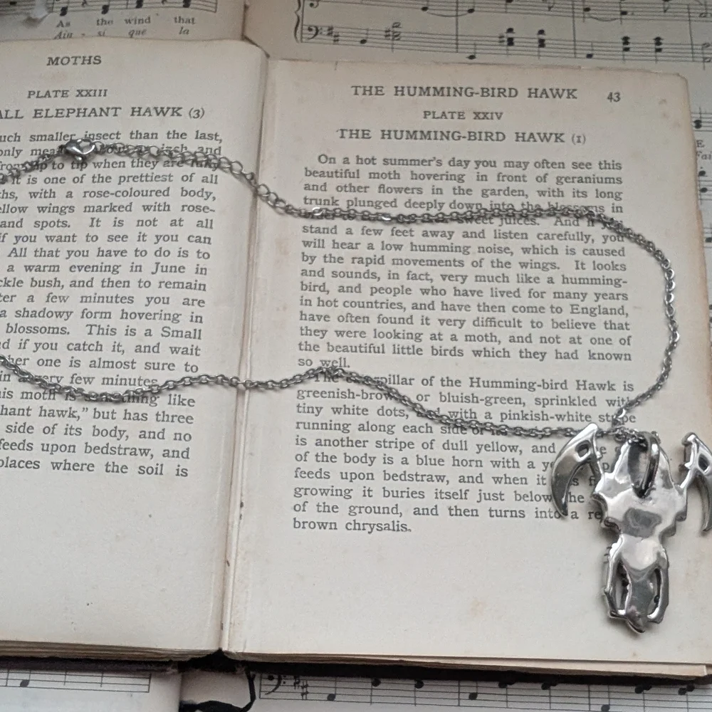 Silver Grim Reaper Pendant Necklace - Picture 9 of 9